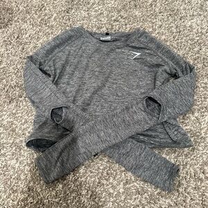 Gymshark Heather Gray Athletic Top